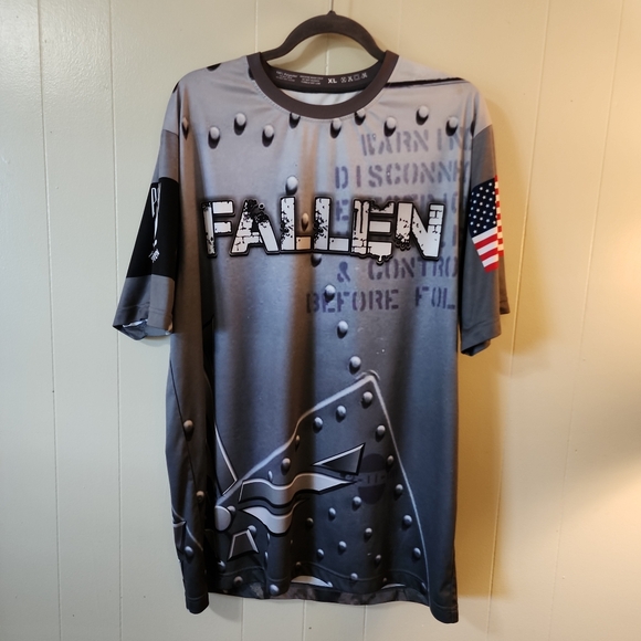 Patriots Support The Troops Mens Short Sleeve Pullover Shirt (Size XL) - Picture 9 of 9